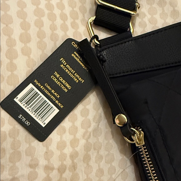 Tutilo Black Quilted Crossbody Bag - Picture 2 of 6